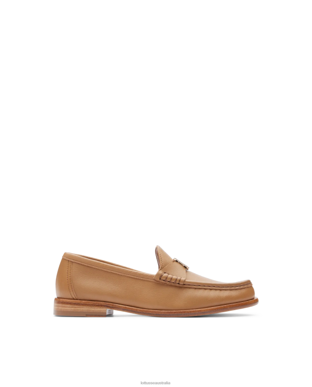 Women Lottusse Footwear Brown NT4PP236 Lara Grain soft Calf Loafers