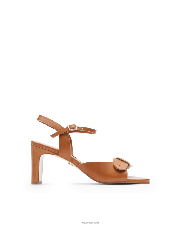 Women Lottusse Footwear Brown NT4PP219 Smithson Crust Anilin Calf Sandals